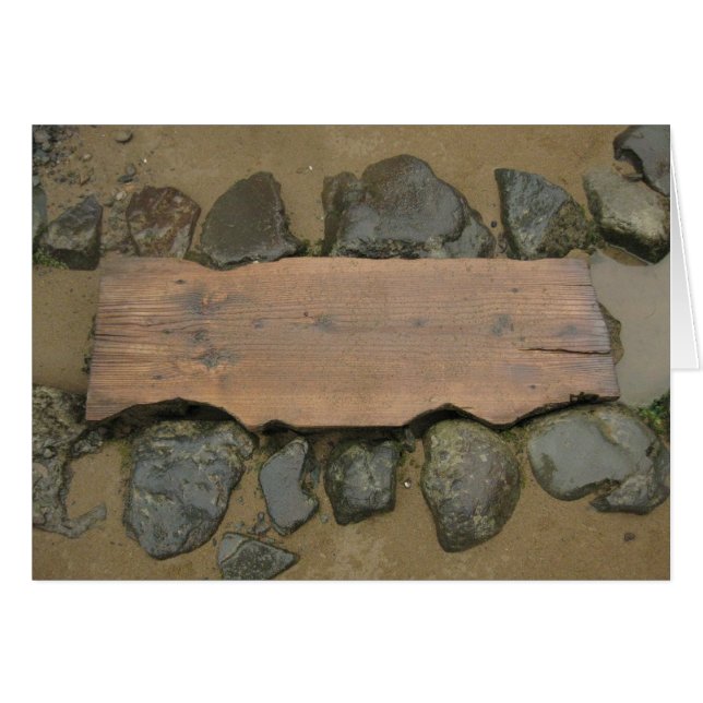 Carte Etapes en pierre vierge (Devant Horizontal)
