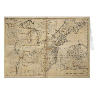 CARTE : États-Unis, 1783