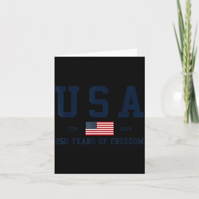 Carte États-Unis 250 ans de liberté 1776 2026 l'annivers (Devant)