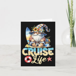 Carte Été avec ma vie de croisière de vacances Gnome