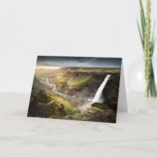 Carte Été de la cascade de Haifoss en Islande