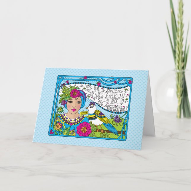 Carte Étendez votre esprit_salutation (Devant)