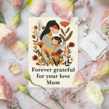 Éternellement Reconnaissante Maman Amour Floral Mè