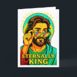 Carte Eternellement Roi Cool Jésus Christian Anime Manga<br><div class="desc">Eternellement Roi Cool Jésus Christian Anime Manga Pop Art Débardeur</div>