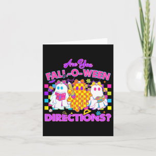 Carte Êtes-vous des directions Fall-o-ween Mignonne Prof