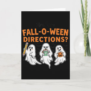 Carte Êtes-vous les directions de Fall-o-ween drôles Pro