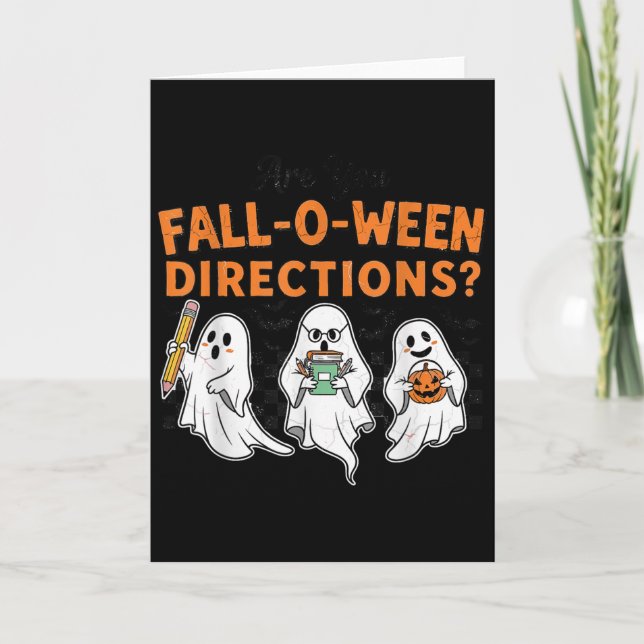 Carte Êtes-vous les directions de Fall-o-ween drôles Pro (Devant)