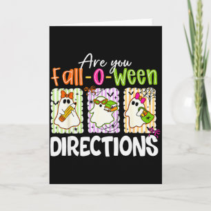 Carte Êtes-vous les directions de Fall-o-ween Mignon pro