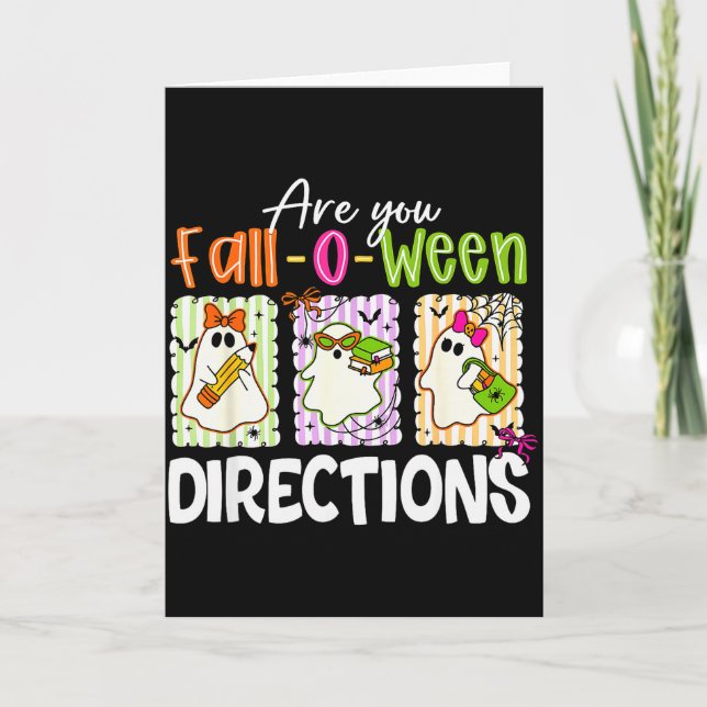 Carte Êtes-vous les directions de Fall-o-ween Mignon pro (Devant)