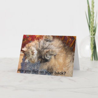 Carte Êtes-vous plats sur votre dos ? Vanya peut aider