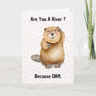 Carte Êtes-vous une rivière parce que DAM drôle d'amour