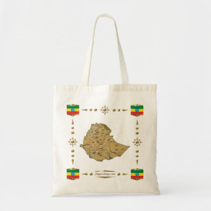 Carte éthiopienne + Sac à drapeaux