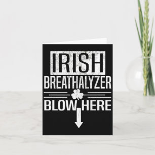 Carte Éthylotest irlandais Saint-Patrick Adultes Humour