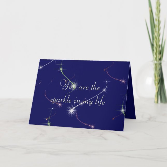 Carte Étincelle d'anniversaire (Devant)