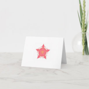 Carte Étoile corail