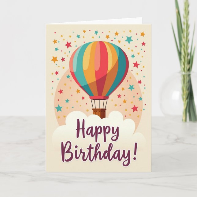 Carte Étoile de Ballon Fantaisiste (Devant)