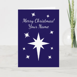 Carte Étoile de Bethléem Noël personnalisé