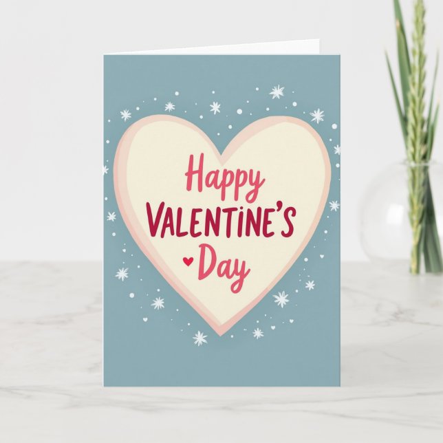 Carte étoile douce pour la Saint-Valentin (Devant)