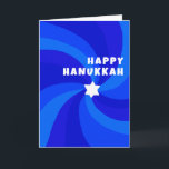 Carte Étoile moderne Swirl de David HAPPY HANOUKKA VACAN<br><div class="desc">Carte parfaite à envoyer pour une célébration juive ! La main a fait de l'art pour vous. ENTIÈREMENT PERSONNALISABLE ! Cliquez sur "Personnaliser" ci-dessus pour modifier le texte. Cliquez sur "modifier à l'aide de l'outil de conception" pour ajuster les polices, les couleurs et les placements. Design est également disponible en...</div>