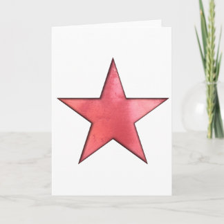 Carte étoile rouge