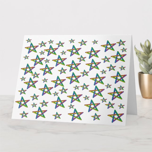 Carte Étoiles d'anniversaire (Petite plante)