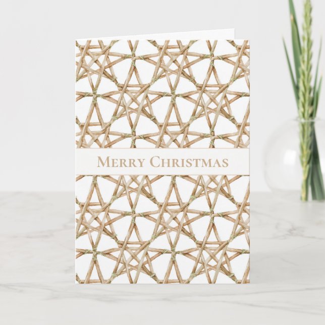 Carte Étoiles de Noël (Devant)