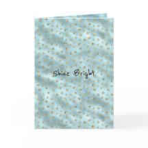 Étoiles de Parties scintillant d'or Aqua Mint