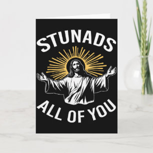 Carte Étonnez-vous tous drôle Jésus Meme Chrétien Reli