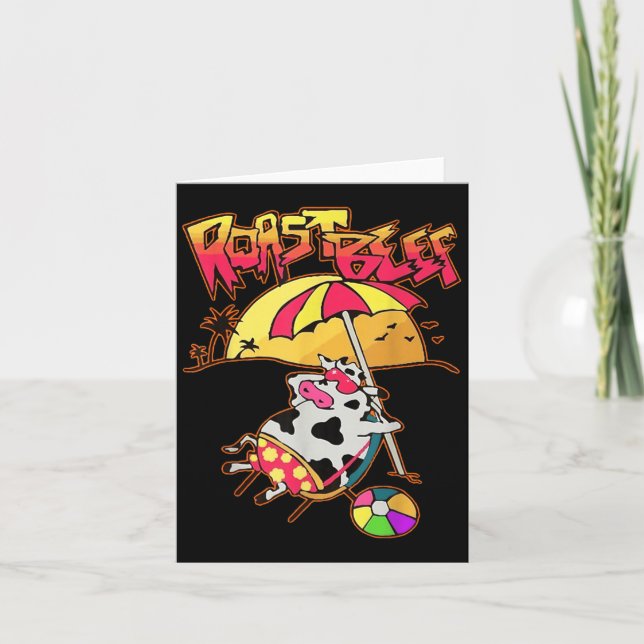 Carte Étranger Dustin Amour Rôti Boeuf Plage Vache Tv Pa (Devant)