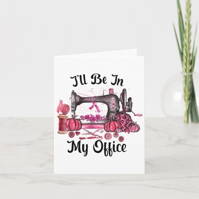 Carte Être dans mon bureau salle de couture quilting can (Devant)
