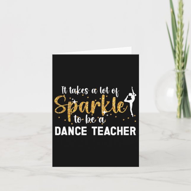 Carte Être Enseignant Danse Enseignant Danser Enseignant (Devant)