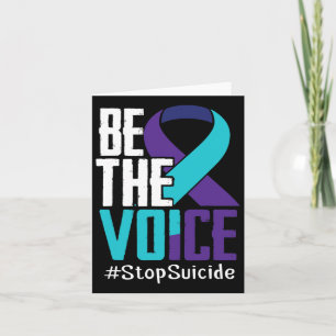 Carte Être la voix Arrêter le suicide Sensibilisation Sa