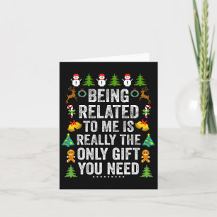 Carte Etre Lié À Moi Fun Noël Famille Correspondant