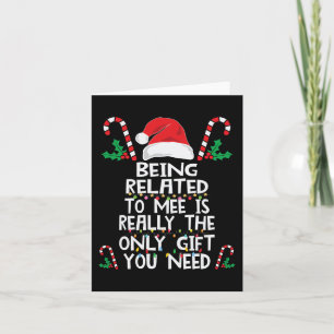 Carte Etre Lié À Moi Noël Pyjama Famille Noël