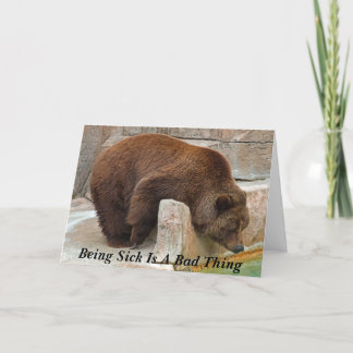 Carte Être malade est une mauvaise chose