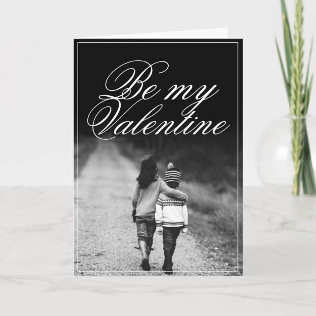 Carte Être mon Valentin - Côte à côte (Devant)
