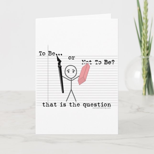 Carte Être ou ne pas être (Devant)
