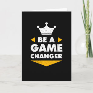 Carte Être Un Changeur De Jeu Motivation Inspiration Pos