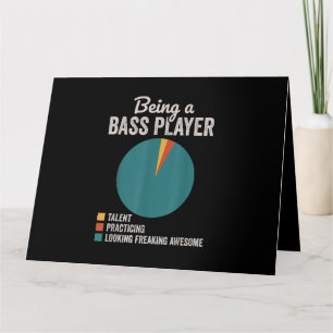 Carte Être un musicien bassis Funny Bass Guitar Joueur