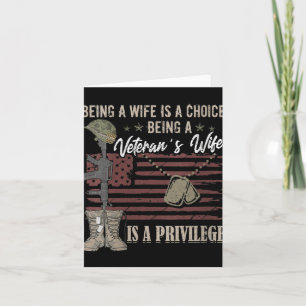 Carte Être une épouse est un choix pour les femmes, être