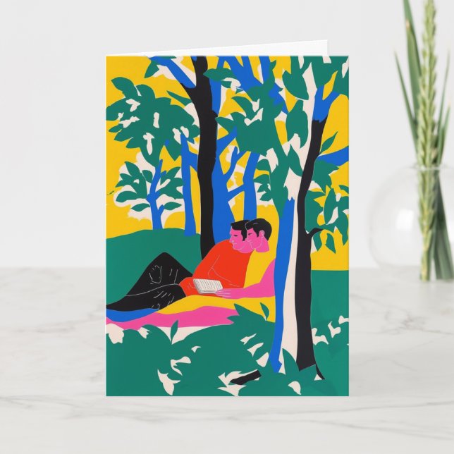 Carte Étreinte vibrante de la forêt (Devant)