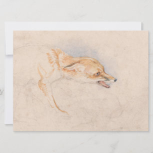 Carte Étude d'un renard croustillant (par John Frederick