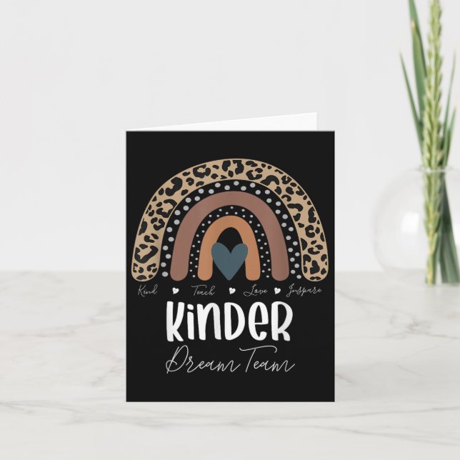 Carte Étudiant Leopard Rainbow, Kinder Dream Team (Devant)