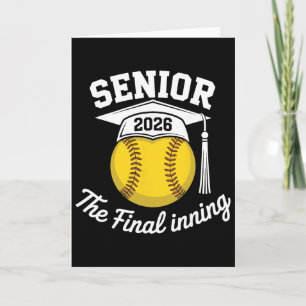 Carte Étudiante de la promotion 2026 de softball Dernièr