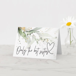 Carte Eucalyptus Grossesse Bébé Révéler Cadeau À Ma Soeu