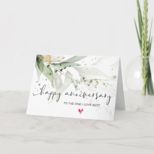 Carte Eucalyptus Joyeux Anniversaire pour Mari Petit Ami