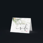 Carte Eucalyptus Joyeux Premier Anniversaire Comme Mon C<br><div class="desc">Ce joli joyeux anniversaire comme ma carte de femme,  est une façon amusante de célébrer l'anniversaire de votre nouvelle femme!</div>