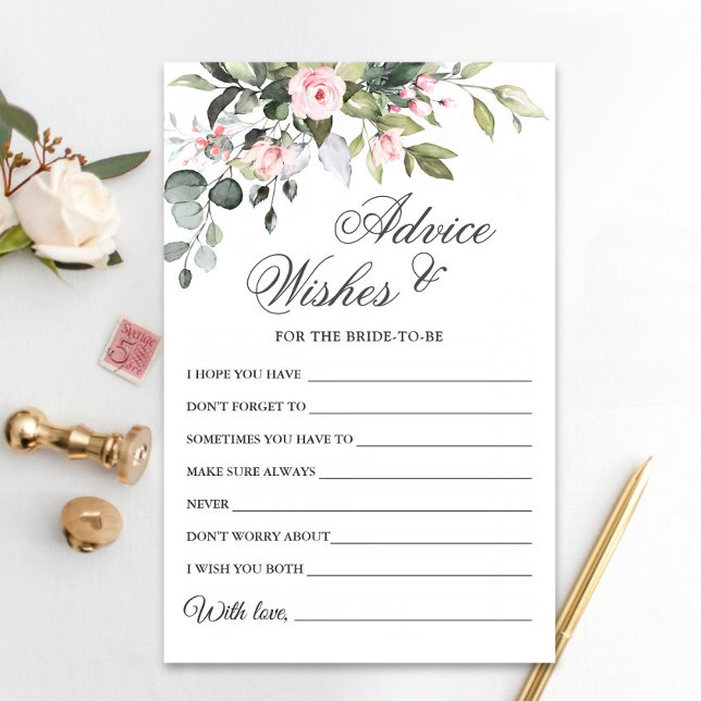 Carte Eucalyptus Watercolor Wings & Advice Card (Créateur téléchargé)