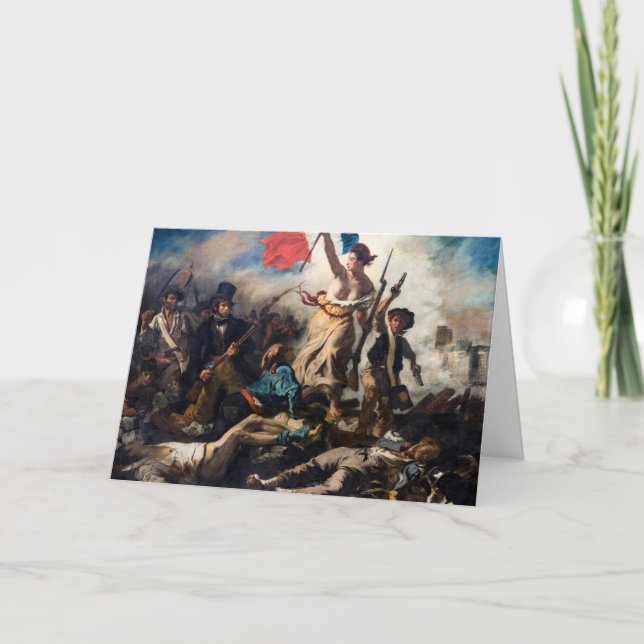 Carte Eugene Delacroix - La Liberté guidant le peuple (Devant)