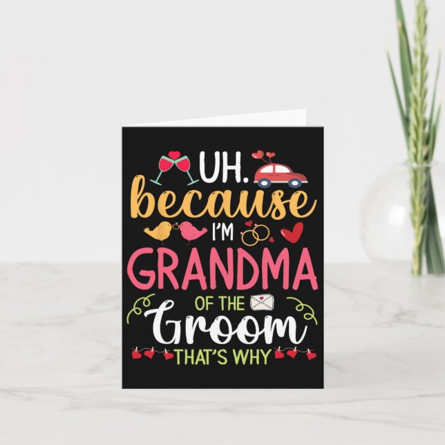 Carte Euh Parce que je suis grand-mère de la chambre C'e (Devant)